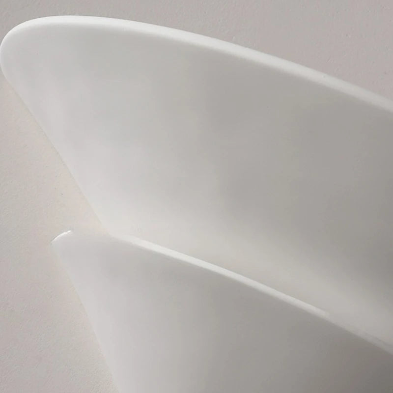 Double Layer White Gypsum Wall Lamp