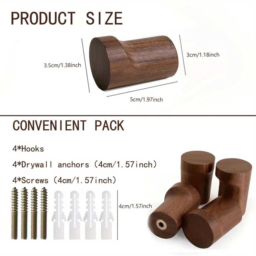 Minimalist Wooden Wall Hook