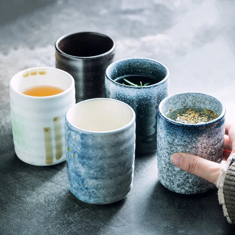 Hand-Painted Ceramic Teacup