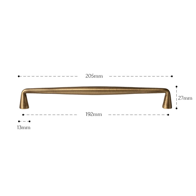 Fluted Brass Handle