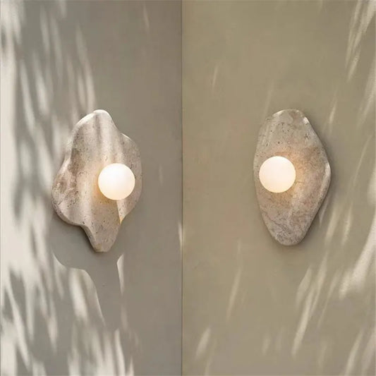 Natural Marble Irregular Wall Light