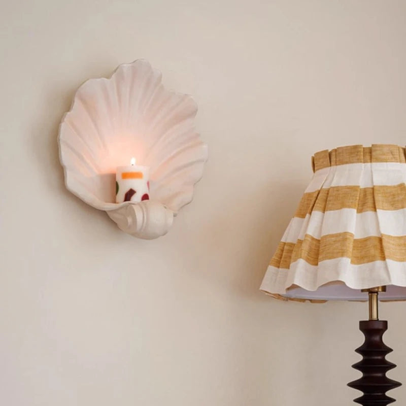 Shell Wall Sconce Candle Holder