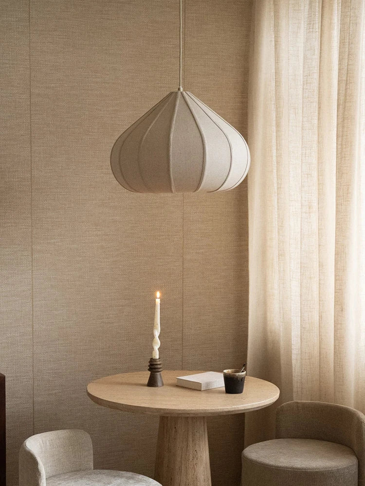 Lotus Fabric Pendant Light