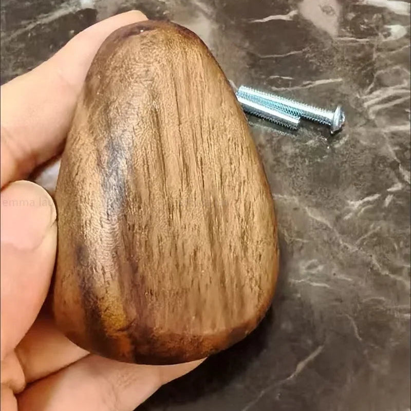 Wooden Pebble Wall Hook/Knob
