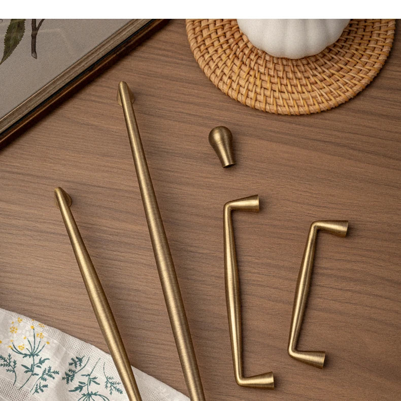 Fluted Brass Handle