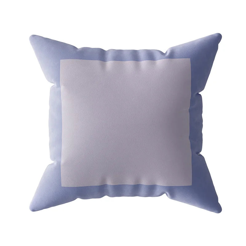 Colour Block Velvet Cushion Cover