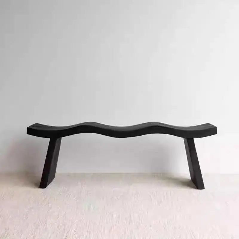 Wavy Solid Wood Bench