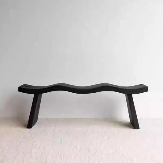 Wavy Solid Wood Bench