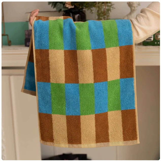 Block Colour Cotton Towel