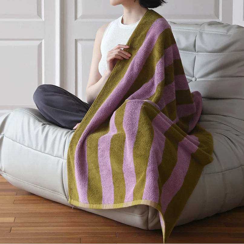 Bold Stripe Cotton Towel