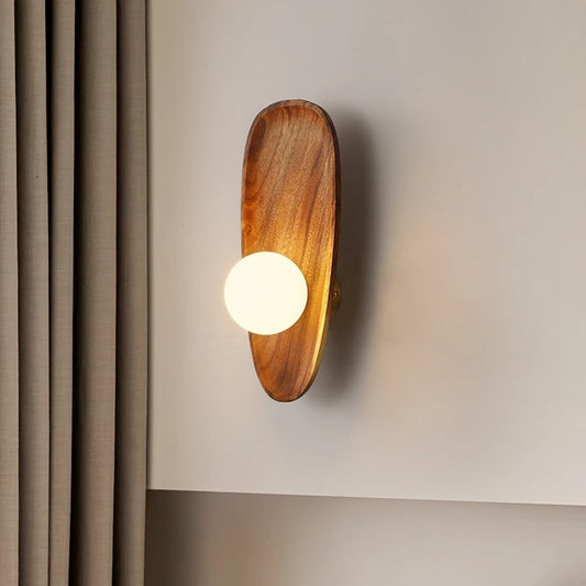 Wooden Wall Sconce Lamp