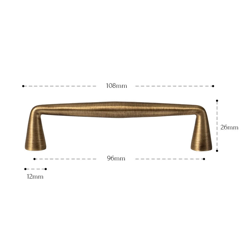 Fluted Brass Handle