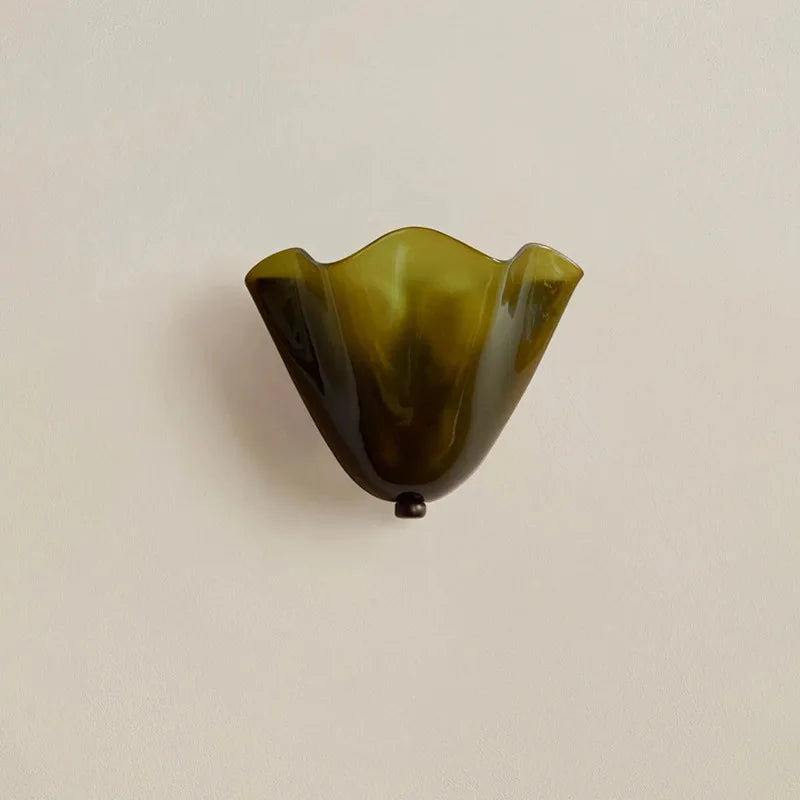 Glass Shell Wall Light