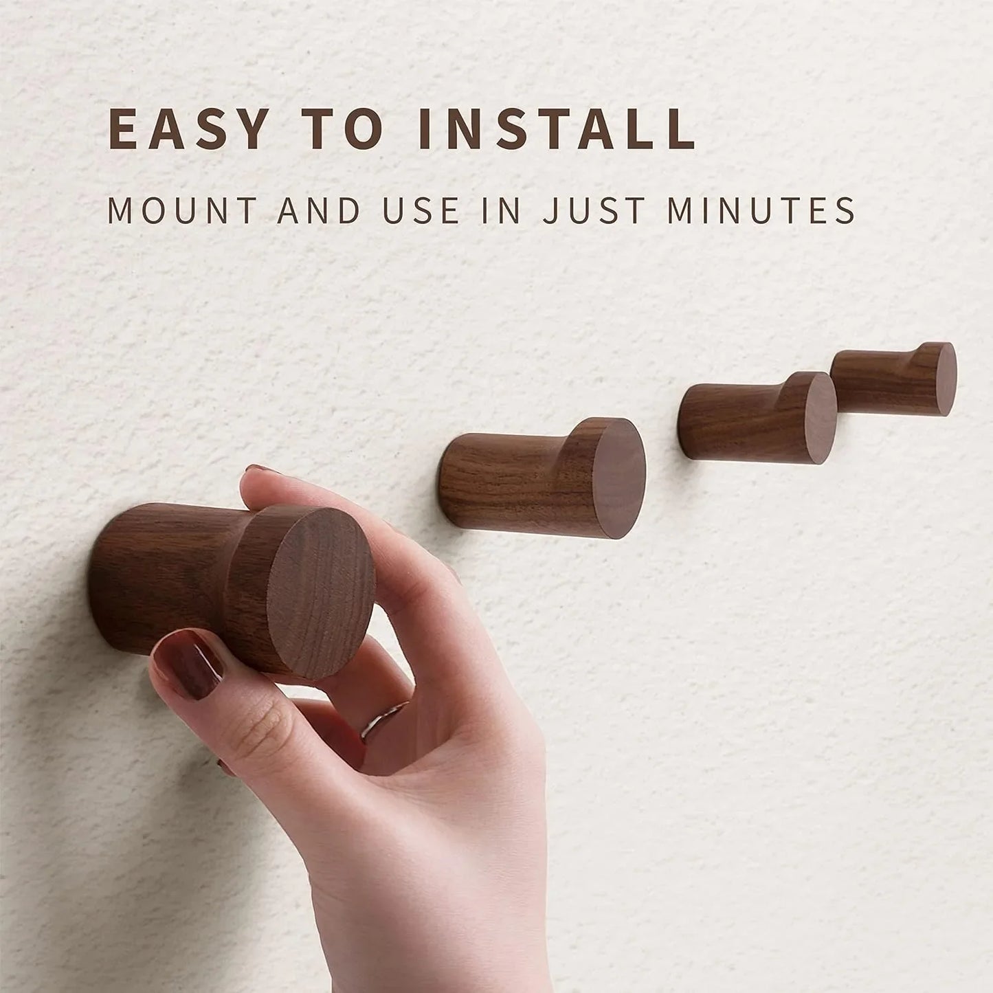 Minimalist Wooden Wall Hook