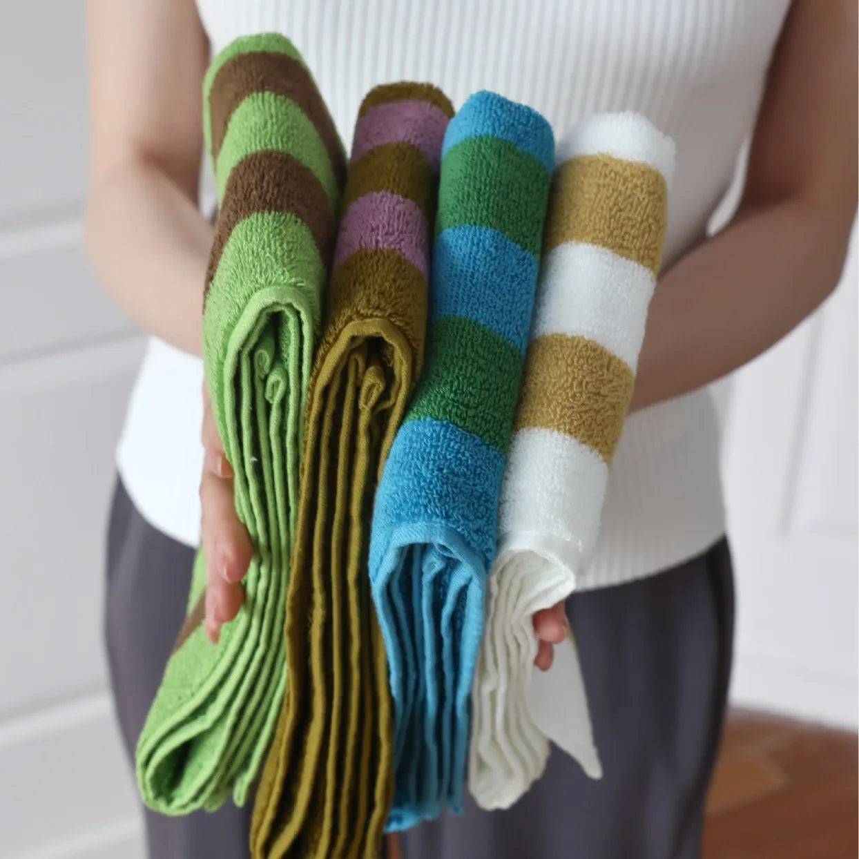 Bold Stripe Cotton Towel