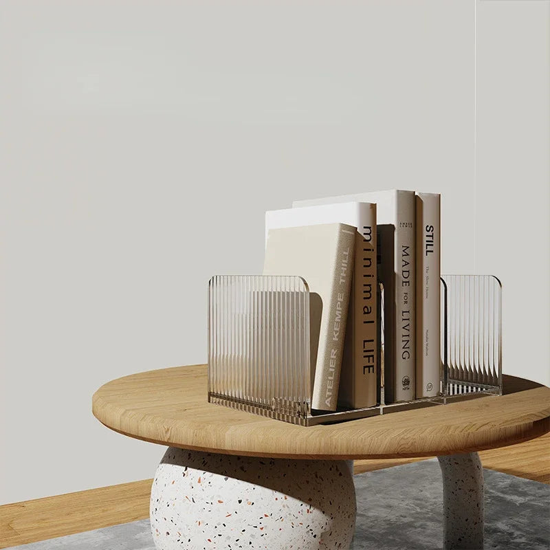 Transparent Storage Rack and Bookend