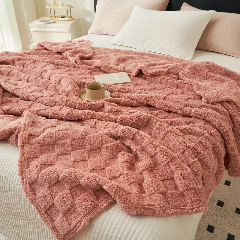 Checkered Fleece Blanket