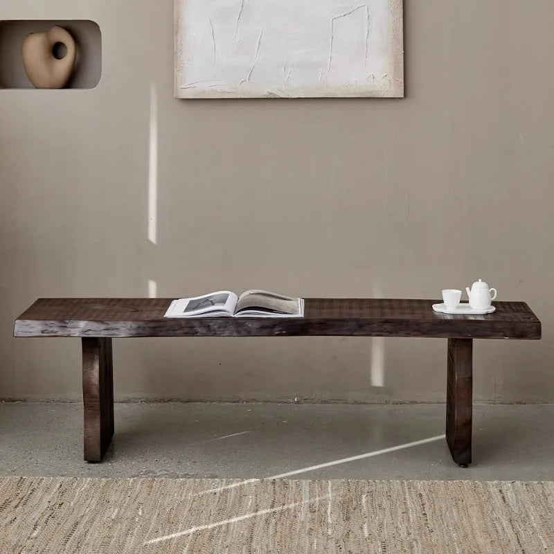 Solid Wood Wabi-Sabi Bench