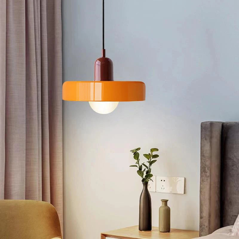 Retro Colored Glass Pendant Lamp