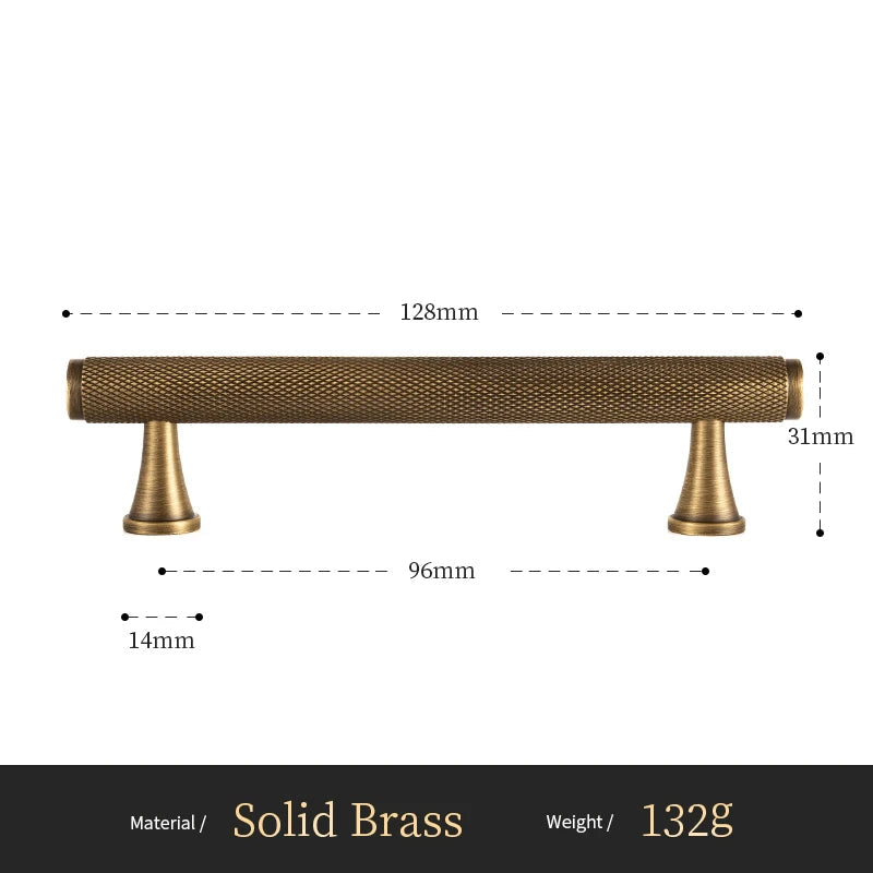 Antique Brass Grip Cabinet Handle