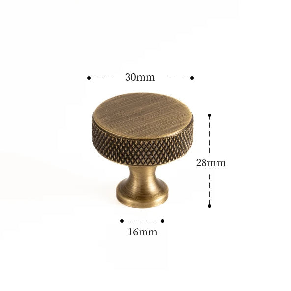 Antique Brass Grip Cabinet Handle