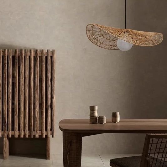 Lotus Single Rattan Pendant Lamp