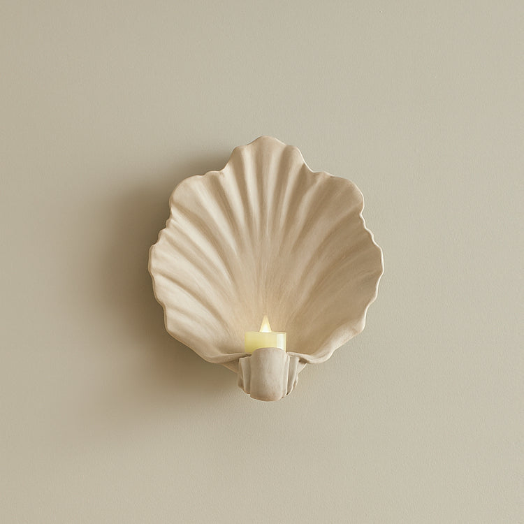 Shell Wall Sconce Candle Holder