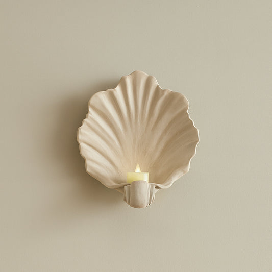 Shell Wall Sconce Candle Holder
