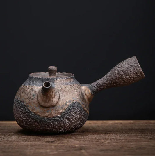 Textured Clay Kyusu Teapot - 220ml