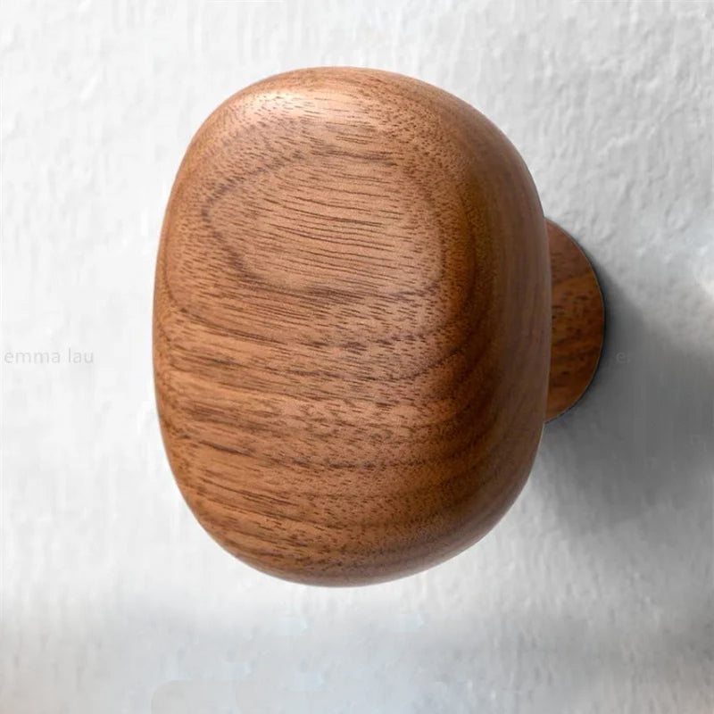 Wooden Pebble Wall Hook/Knob