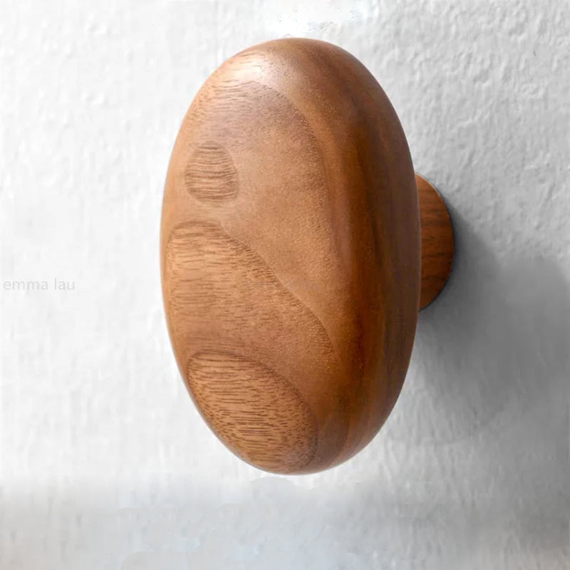 Wooden Pebble Wall Hook/Knob
