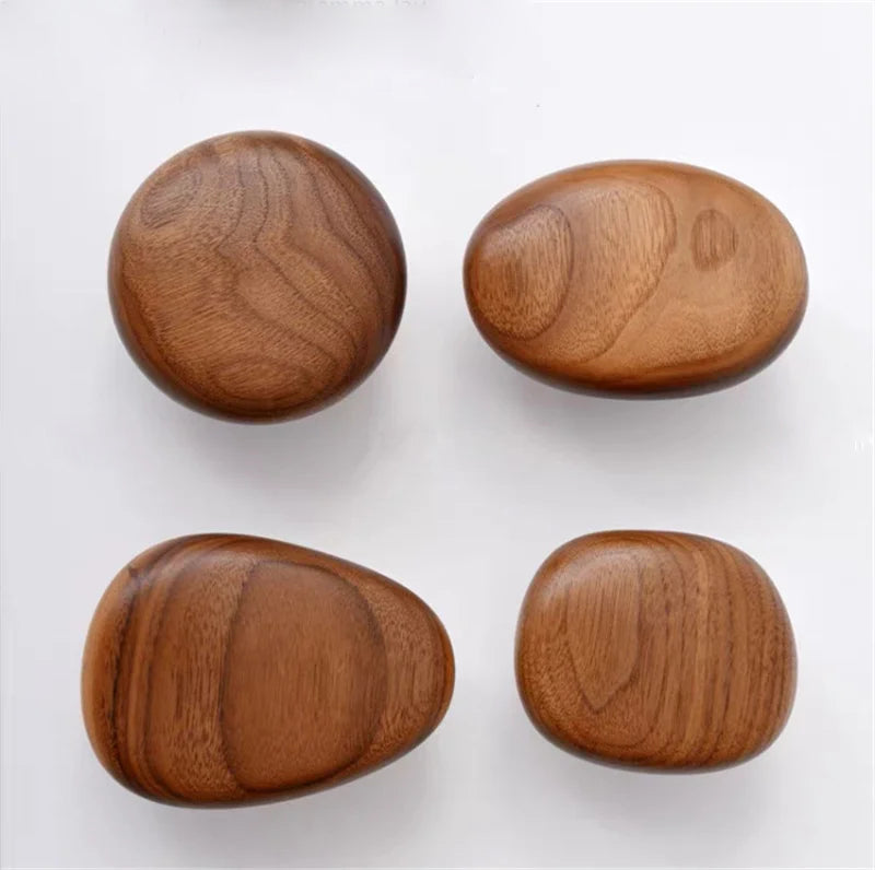 Wooden Pebble Wall Hook/Knob