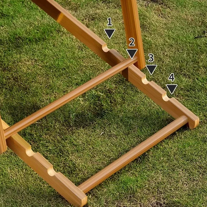 Folding Bamboo Beach Lounger