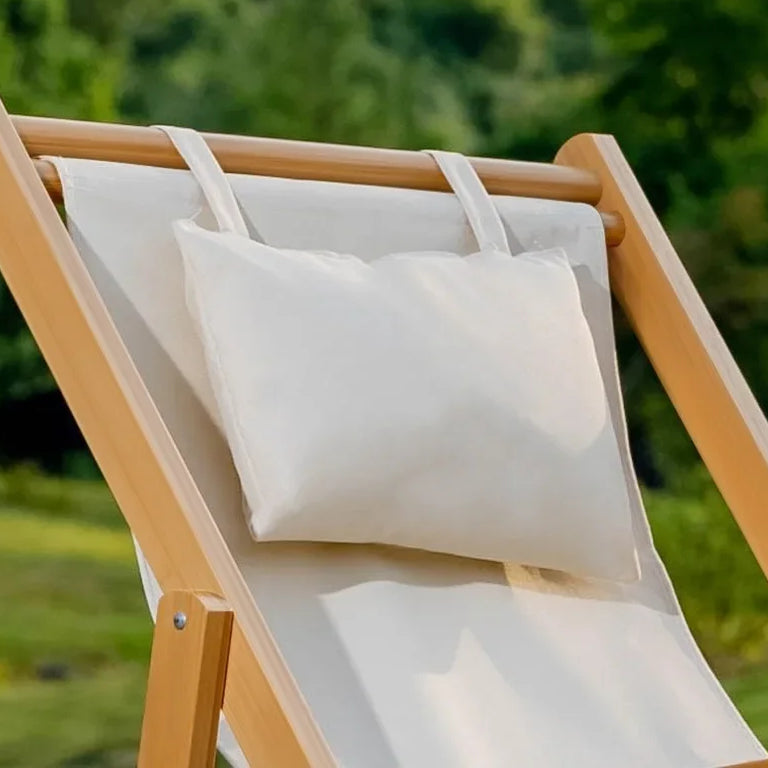 Folding Bamboo Beach Lounger