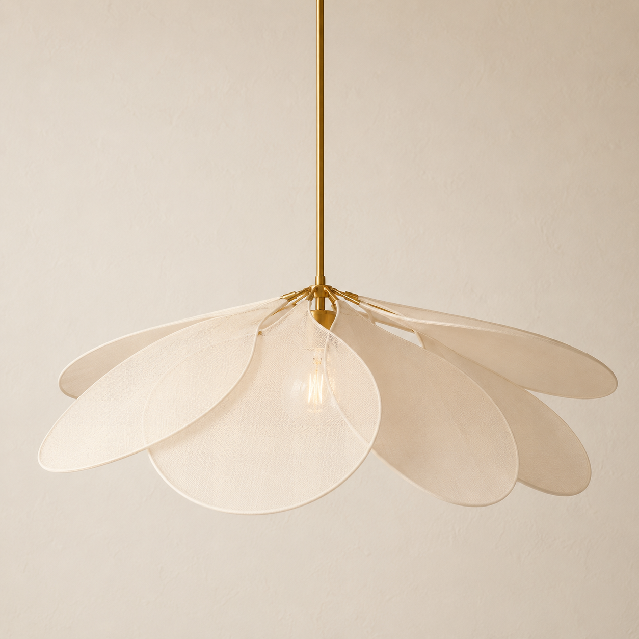 Flower Fabric Pendant Lamp