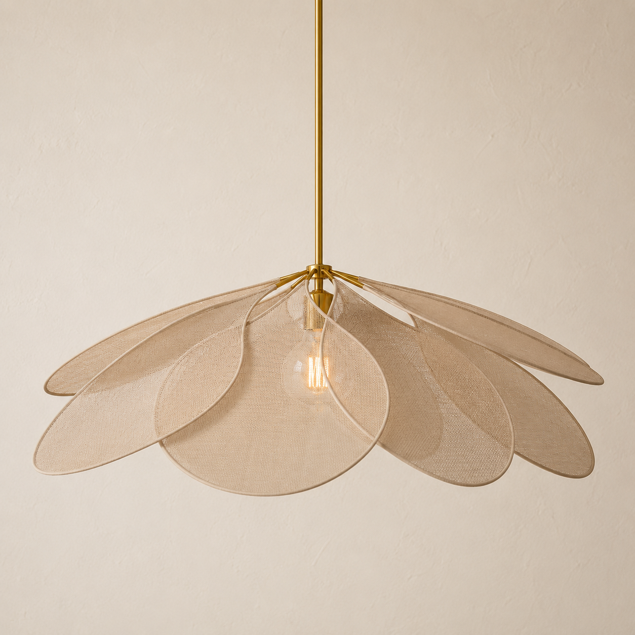 Flower Fabric Pendant Lamp