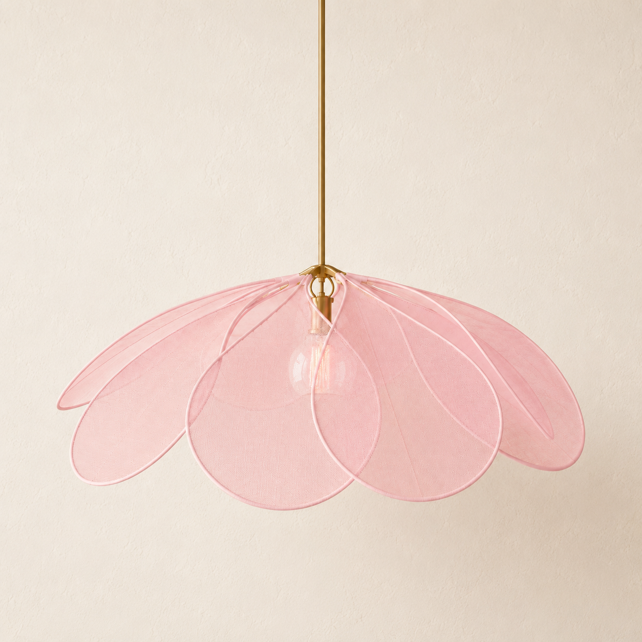 Flower Fabric Pendant Lamp