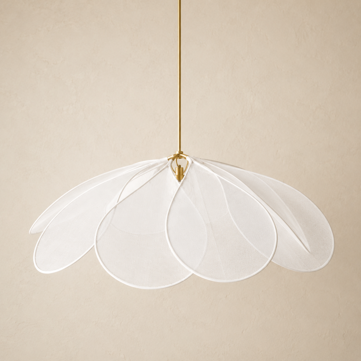 Flower Fabric Pendant Lamp